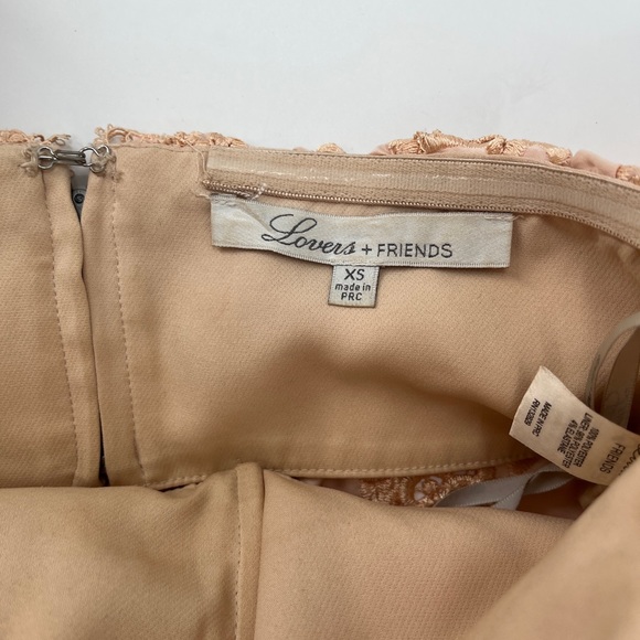 Lover + Friends "Life's a Beach" Lace Crop Top in Papaya - Size XS - Picture 8 of 12